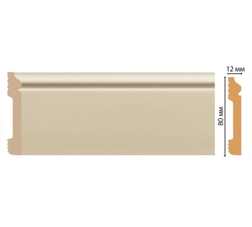 Плинтус напольный DECOMASTER D005-61 ДМ 79х13х2400 мм D005-61 ДМ