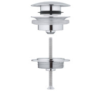Донный клапан для раковины hansgrohe хром 65807000