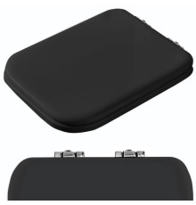 Сиденье для унитаза Kerasan Waldorf с микролифтом черный/хром 418804