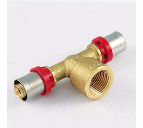 Тройник пресс Tiemme 1659G 63х1х63 мм ВР 1650162