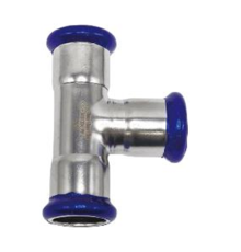 Тройник равнопроходной Comap SudoPress Stainless 18 мм нержавеющая сталь SS54005