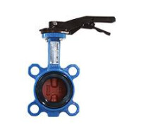 Затвор дисковый поворотный Tecfly VPI4448 DN150 PN16 межфланцевый с рукояткой VPI4448-02EP0150