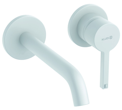 Смеситель для раковины Kludi Nova Fonte Pura настенный на 2 отверстия излив 180 мм внешняя часть 202445315