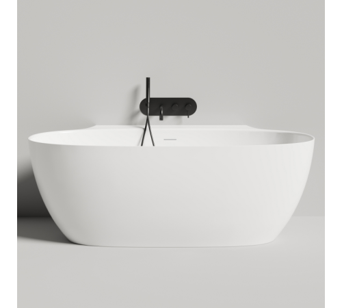 Ванна пристенная Salini Alda Wall 170х90х60 см S-Sense с сифоном и сливом-переливом 101915G