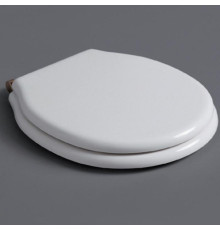 Сиденье для унитаза Simas Londra микролифт белый петли бронза LO007 bi/br