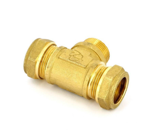 Тройник обжимной Tiemme 22х3/4х22 НР 1100067