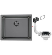 Мойка кухонная Alveus Kombino 50 Monarch Anthracite 542х442х195 мм с выпуском 1121284