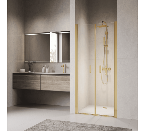 Душевая дверь RGW Passage PA-104Gb 1200 мм маятниковая золото 060810412-16