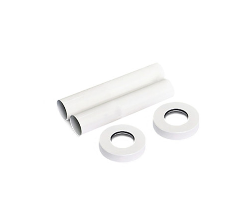 Комплект декоративных трубок SR Rubinetterie 70 мм D 18-20-1/2 белый 0491-1500V07A