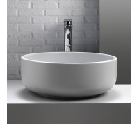 Раковина накладная Kerasan Ciotola 46х17 см без отверстия белый матовый 430230