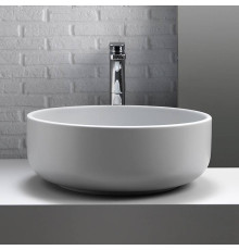 Раковина накладная Kerasan Ciotola 46х17 см без отверстия белый матовый 430230