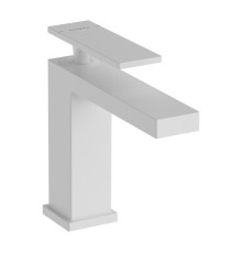 Смеситель для раковины Hansgrohe Tecturis E 110 со сливным гарнитуром матовый белый 73010700