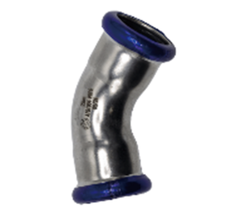 Угольник 45° Högert Technik 18 мм нержавеющая сталь SS53105