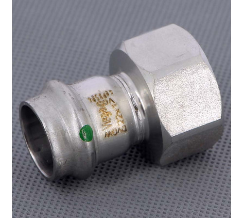Муфта переходная пресс-В Viega Sanpress Inox нержавеющая сталь 22x1 436636