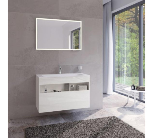 Тумба под раковину KEUCO STAGELINE 1000x490x625 мм 1 ящик с сифоном белый 32872 300000