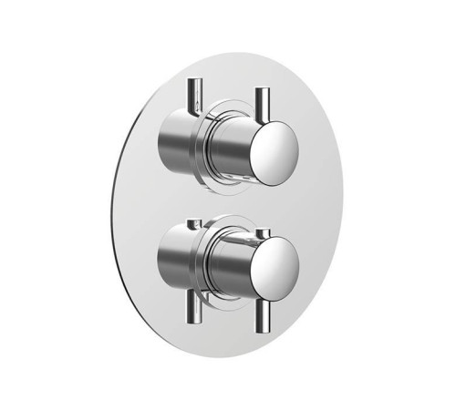Смеситель термостатический встраиваемый Cisal Less New на 2 положения хром LN01810021
