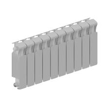 Радиатор биметаллический RIFAR MONOLIT VENTIL 300 11 секций нижнее подключение RAL 9016 MN-300-11-VR