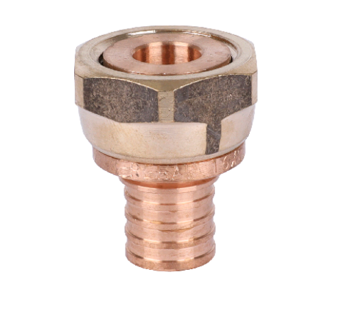 Переходник с накидной гайкой REHAU RAUTITAN RX 32-G 1 бронза 14563413001