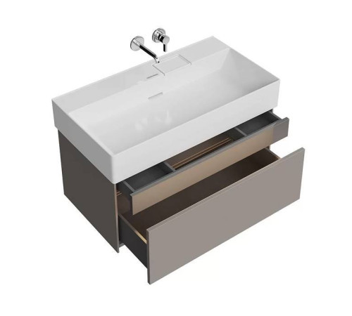 Тумба подвесная Kerama Marazzi Logica 86.8x46x40.3 см 2 ящика песчаный LOG.90.2\SAN