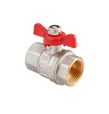 Кран шаровой Hogert Technik Premium 1/2 ВВ PN 40 ручка-бабочка BV51304