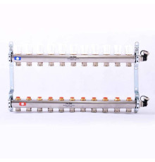 Коллекторная группа из нержавеющей стали Uni-Fitt 315S с регулировочными и термостатическими вентилями 1 x 3/4 EK 11 выходов 451I4311