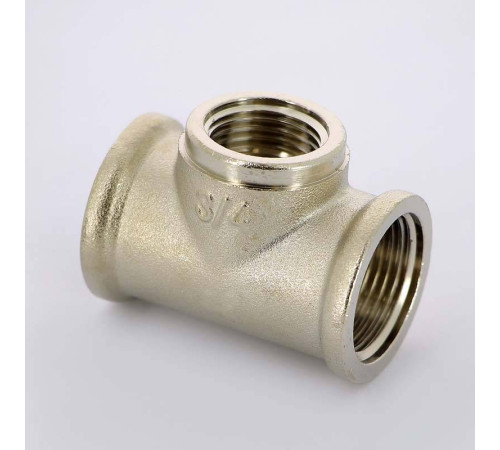 Тройник резьбовой Uni-Fitt 3/4x1/2x3/4 ВВВ никелированный 615N3230