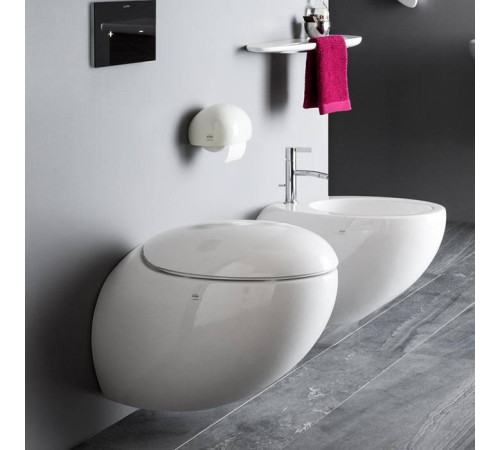 Унитаз подвесной Laufen Alessi One 58х39 см безободковый белый матовый 8.2097.1.757.000.1