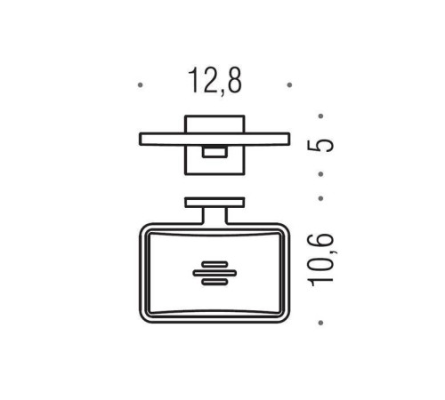 Мыльница подвесная Colombo Design Basic Q хром B3781.CR
