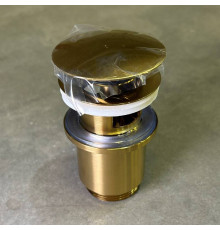 Донный клапан Arrowhead 1 1/4 80 мм с переливом золото 740007