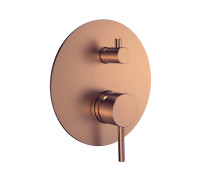 Смеситель встраиваемый AQUAMERIT на 2 потребителя с внутренней частью медь AQM8803BC