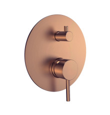 Смеситель встраиваемый AQUAMERIT на 2 потребителя с внутренней частью медь AQM8803BC