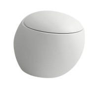 Унитаз подвесной Laufen Alessi One 58х39 см безободковый белый матовый 8.2097.1.757.000.1
