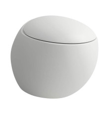 Унитаз подвесной Laufen Alessi One 58х39 см безободковый белый матовый 8.2097.1.757.000.1