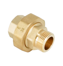 Сгон-американка прямой ELSEN Metalit НВ 3/4 латунь с плоским уплотнением EBF.26.34