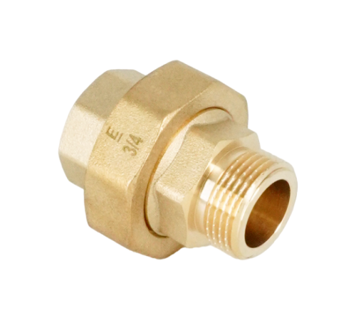 Сгон-американка прямой ELSEN Metalit НВ 3/4 латунь с плоским уплотнением EBF.26.34