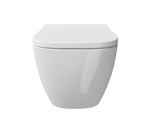 Унитаз подвесной Alice Wunder 53х31 см безободковый с сиденьем микролифт 45000101SET