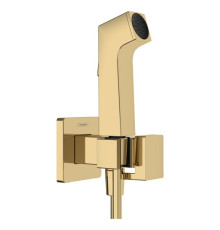 Гигиенический душ Hansgrohe 1jet E EcoSmart+ со смесителем и шлангом 125 см полированное золото 29233990