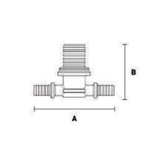 Тройник равнопроходной STOUT 25-25-25 мм латунь SFA-0031-252525