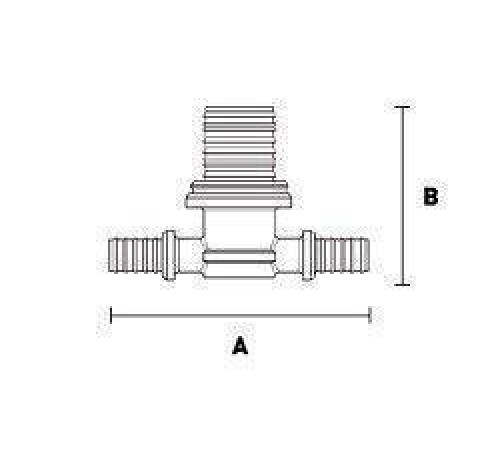 Тройник равнопроходной STOUT 25-25-25 мм латунь SFA-0031-252525