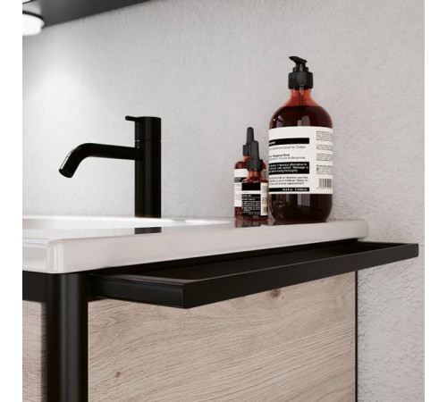 Полотенцедержатель Burgbad Vry 44 см подвесной черный матовый HHAS001