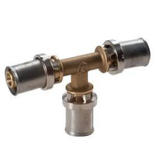 Тройник Giacomini RM151 20x2x16x2x16x2 мм латунный пресс RM151Y063