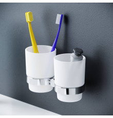 Стакан для зубных щеток двойной AM.PM Sense L с держателем A74343400