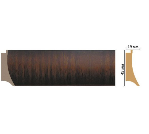 Багет из полистирола DECOMASTER FM5-1 45х19х2850 мм FM5-1
