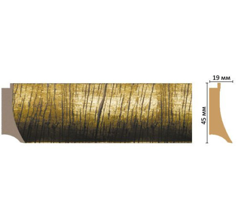 Багет из полистирола DECOMASTER FM5-2 45х19х2850 мм FM5-2