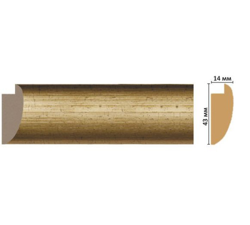 Багет из полистирола DECOMASTER FM6-1 43х14х2850 мм FM6-1