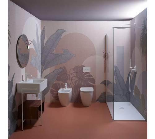 Биде подвесное Simas Juniper 53.5x37x32 см 1 отверстие белый глянец JU19bi