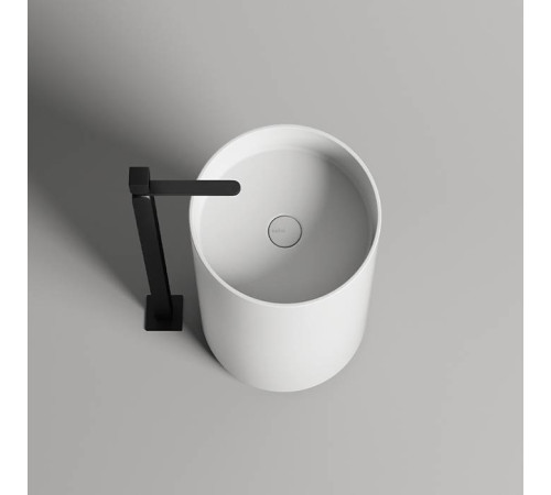 Раковина напольная Salini Armonia 45х45х85 см слив в пол S-Sense белый глянцевый 130111G