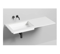 Раковина врезная снизу Salini Marea 60х40х12.8 см с переливом S-Stone белый матовый 1802214M