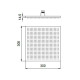 Душ верхний Almar Velvet 300х300 мм без держателя Velvet Rain E044278.HB