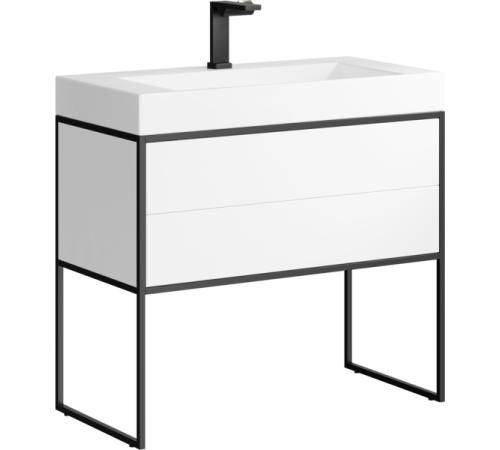 Тумба под умывальник Clarberg Logic 900х450х750 мм белый LOG0109N